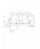 Upholstered Sofa, 75"L, Metal Legs, Grey Leather-Look, Contemporary, Modern Sofa | Sofa Rembourre, 75"L, Pieds En Metal, Aspect Cuir Gris, Contemporain, Moderne