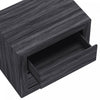 Soren Contemporary 26" Nightstand in Charcoal Gray (2-Drawer) | Table de nuit contemporaine Soren 66 cm en gris charbon (2 tiroirs)