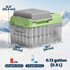 Outsunny 12 Volt Car Refrigerator, 12QT Car Fridge Electric Cooler, 12/24V DC and 110-240V AC, -4℉~68℉, Portable Refrigerator for Truck SUV Travel Camping Road Trips Tailgating