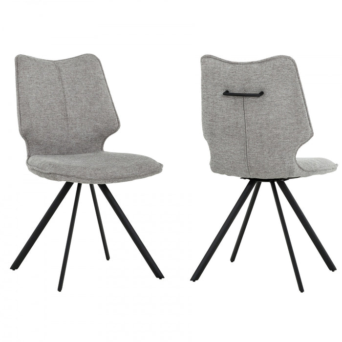Bram Upholstered Modern Armless Dining Chair (Set of 2)