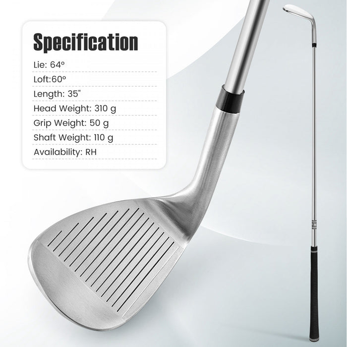 Ultimate Golf Wedge 60 Degree Sand Wedge Lob Wedge High Loft Golf Club Right Handed Silver