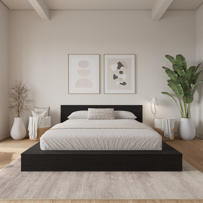 Kanso Low Platform Bed Set Queen Bed