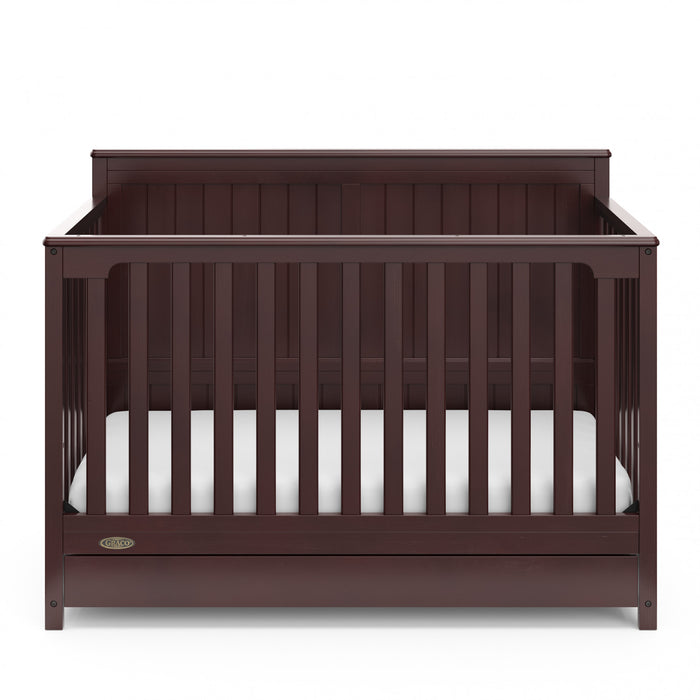 Graco Hadley 5-in-1 Convertible Crib with Drawer - Espresso