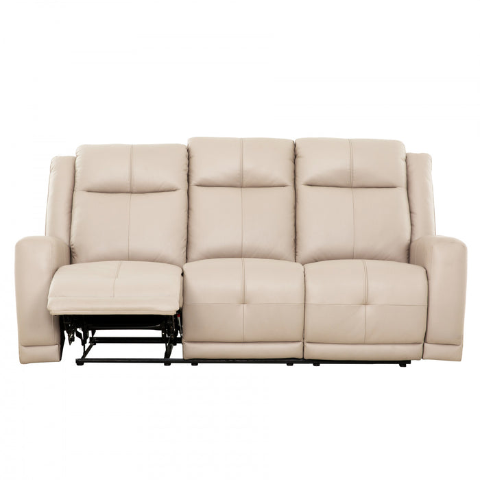 Hollis 78 in. Upholstered Reclining Condo Sofa - Taupe