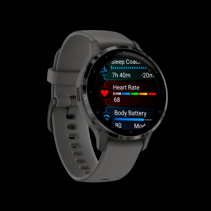 Garmin Venu® 3s Gps Smartwatch - Health Tracker W/14 Days Battery Life, 41mm - Pebble Gray Case