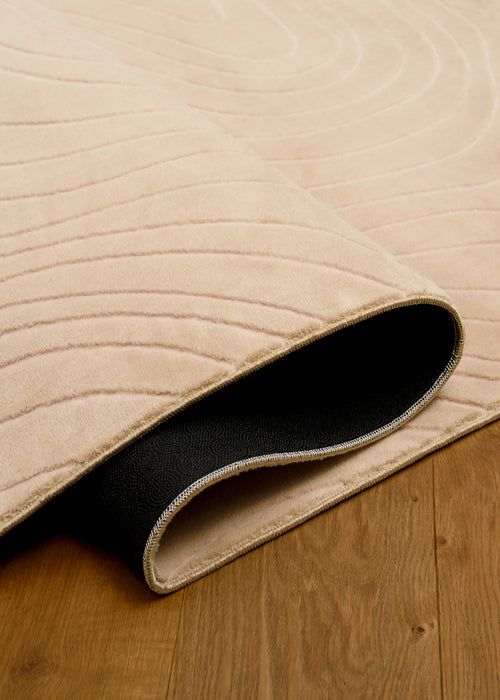 Somos Contemporary Beige Washable Rug 1'10\" x 6'0\" Indoor Area Rug