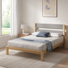 Kumiki Interlocking Bamboo Platform Bed with Headboard - Queen Size | Kumiki lit plateforme à emboîtement en bambou avec tête de lit - Grand