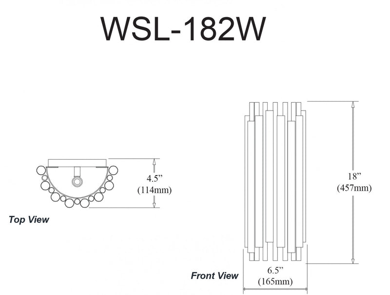 Dainolite Weslyn 2 Light Wall Sconce Tall Matte Black Lamp