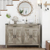 HOMCOM Sideboard Buffet Cabinet w/ Drawers and Shelves, Farmhouse Sideboard