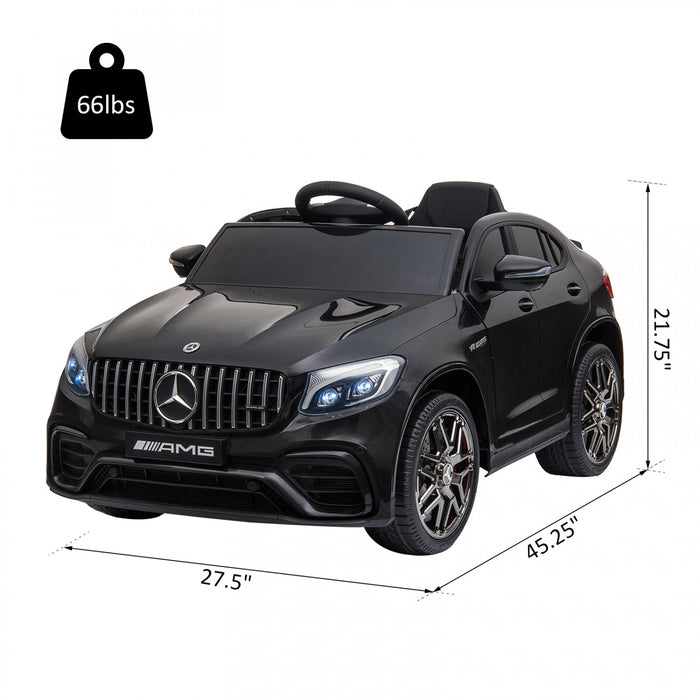 Aosom Officially Licensed Kids Powered Ride-On Car 12v Electric Ride On Car Perfect Toy Gift With Remote Control Suspension Wheel, Black