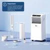 HOMCOM Portable Air Conditioner with 4 Modes and 258-441 Sq. Ft Coverage