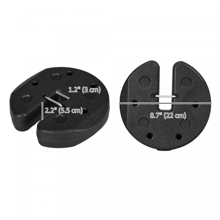 Outsunny Pop Up Canopy Weights Set of 4, Gazebo Tent Weights, Total 26 LBS