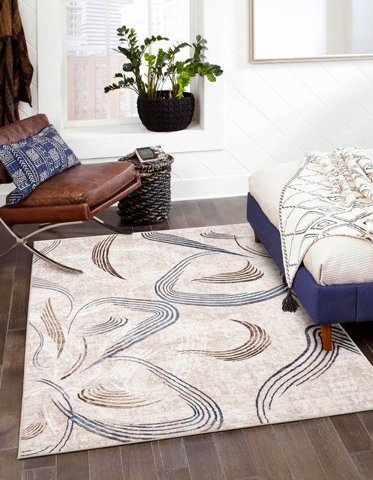 Wisp Ivory Area Rug - 5'0\" X 8'0\"  