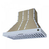 Forno Ambassador 48" Range Hood, White, 304 CFM, 3 speeds, Remote Control - FRHWM5099-48CPWHT | Hotte de cuisine Ambassador 48 po, blanc, 304 PCM, 3 vitesses, telecommande - FRHWM5099-48CPWHT