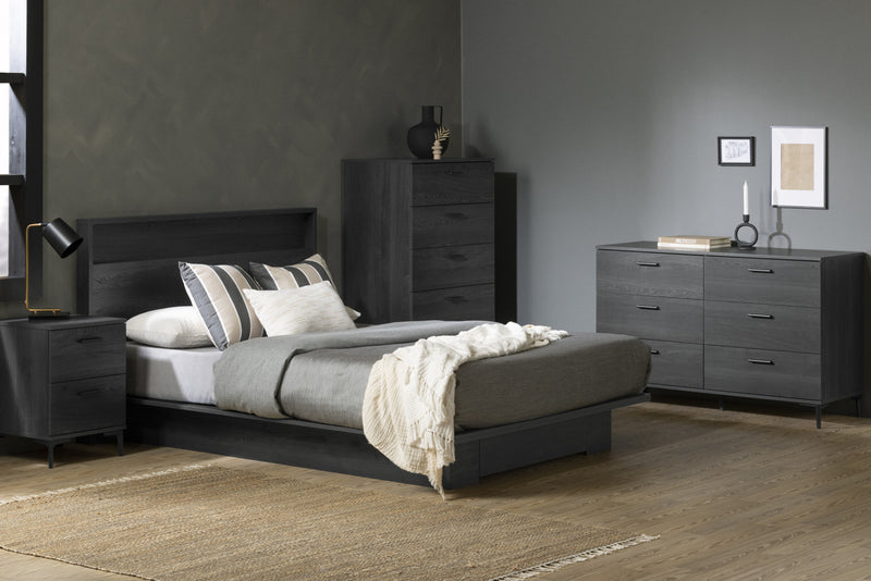 Musano 2-drawer Nightstand With Metal Legs - Gray Oak 