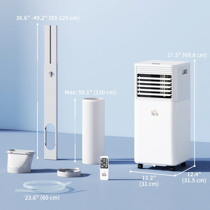 HOMCOM 10,000 BTU Air Conditioner, Quiet AC Unit with Remote Control, White