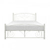 Avaly Full Bed, White Metal