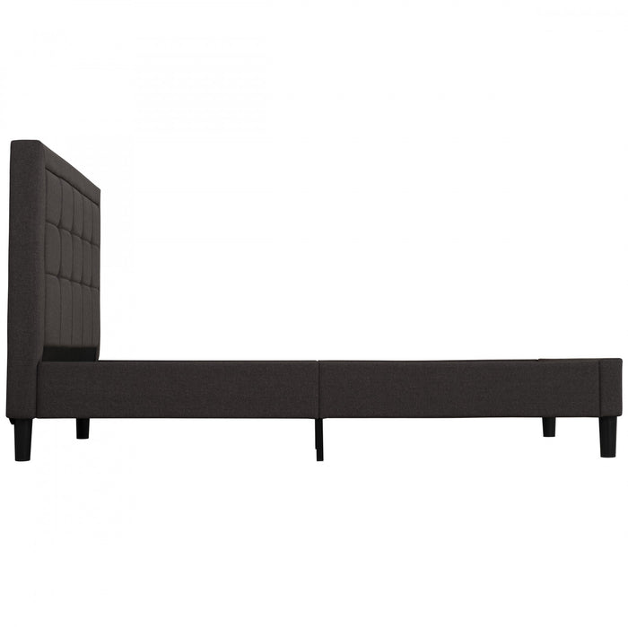 Linden Upholstered Platform Bed with Tufted Headboard - Queen