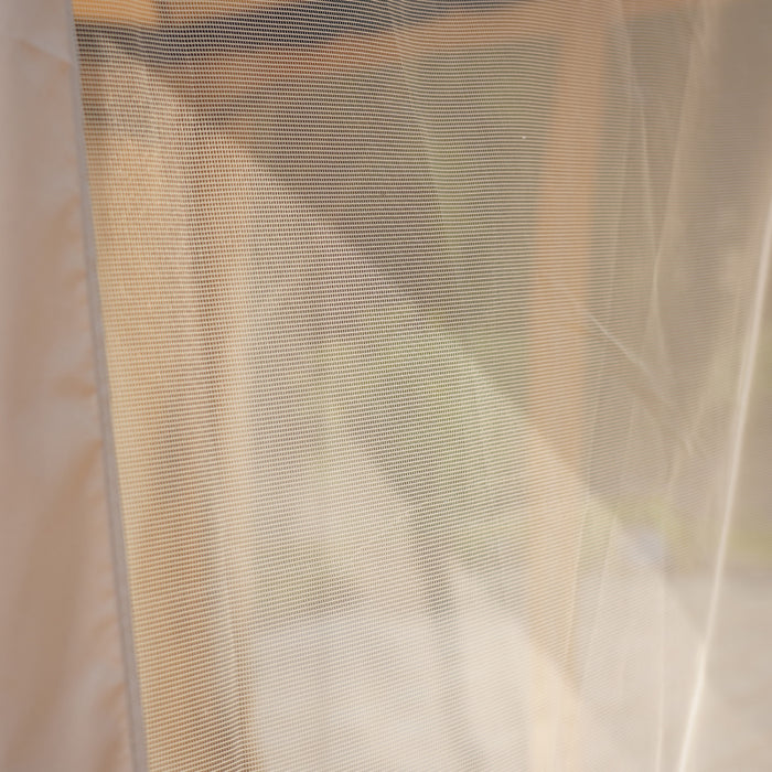 Outsunny 10' X 10' Soft Top Gazebo Canopy Tent W/ Double Roof, Eaves Design And Mesh Netting Sidewall Outdoor Patio Large Garden