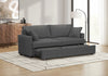 Sleeper Sofa, 78" Length, Convertible Sofa Bed, Dark Grey Fabric, Contemporary, Modern Sleeper Sofa | Canape Lit Convertible, 78" Longueur, Tissu Gris Fonce, Contemporain, Moderne