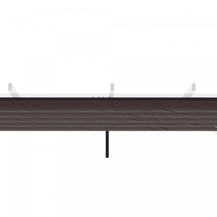 Outsunny Retractable Replacement Pergola Canopy For 10' X 10' Pergola, Pergola Cover Replacement, Coffee