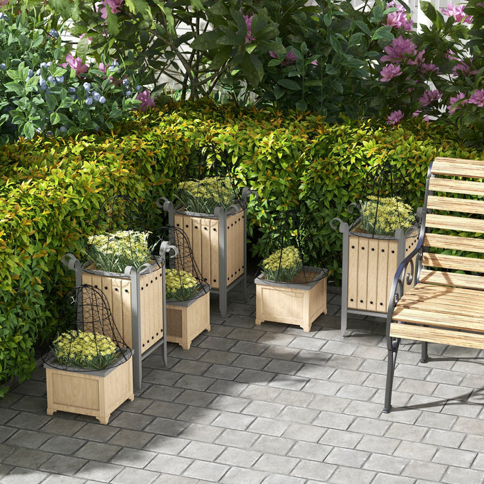 Outsunny 12 Pack Garden Chicken Wire Cloche, Plant Protectors From Animals