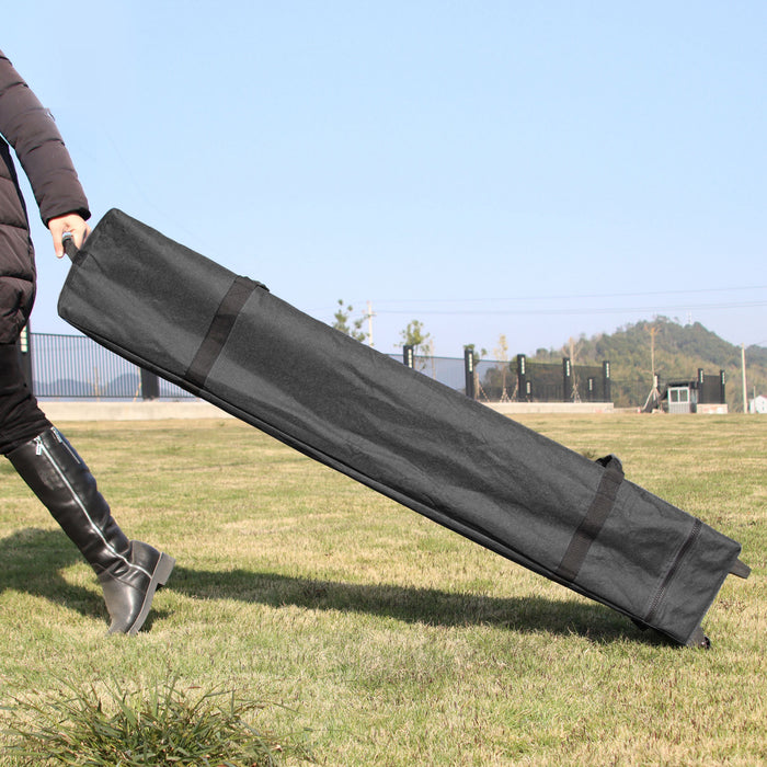 Outsunny 10' X 10' Pop Up Canopy Tent With Sand Bags, Upf 50+ Instant Sun Shelter, Tents For Parties, Height Adjustable, With Wheeled Carry Bag, For Outdoor, Garden, Patio, Grey