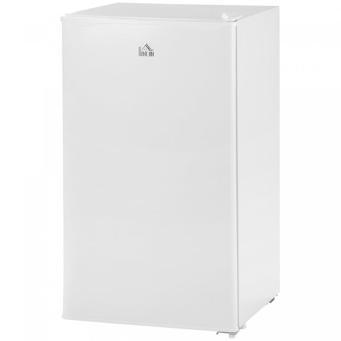HOMCOM Mini Fridge with Freezer Thermostat Reversible Door for Bedroom