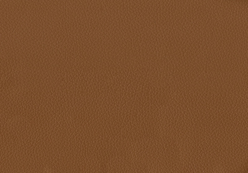 Upholstered Sofa, 77\"L, Brown Leather-Look, Walnut Solid Wood Legs, Mid-Century Modern Sofa