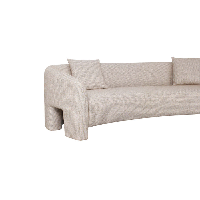 Sylvia Modern Glam 104\" Tweed Loveseat in Gold Dust
