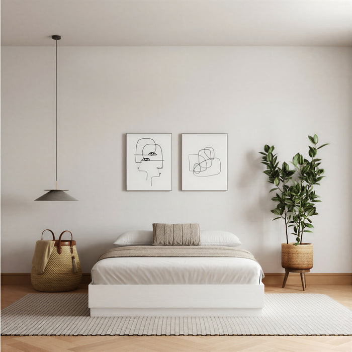 Milano Platform Bed Frame King Bed