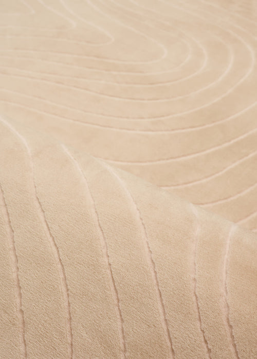 Somos Contemporary Beige Washable Rug 1'10\" x 6'0\" Indoor Area Rug