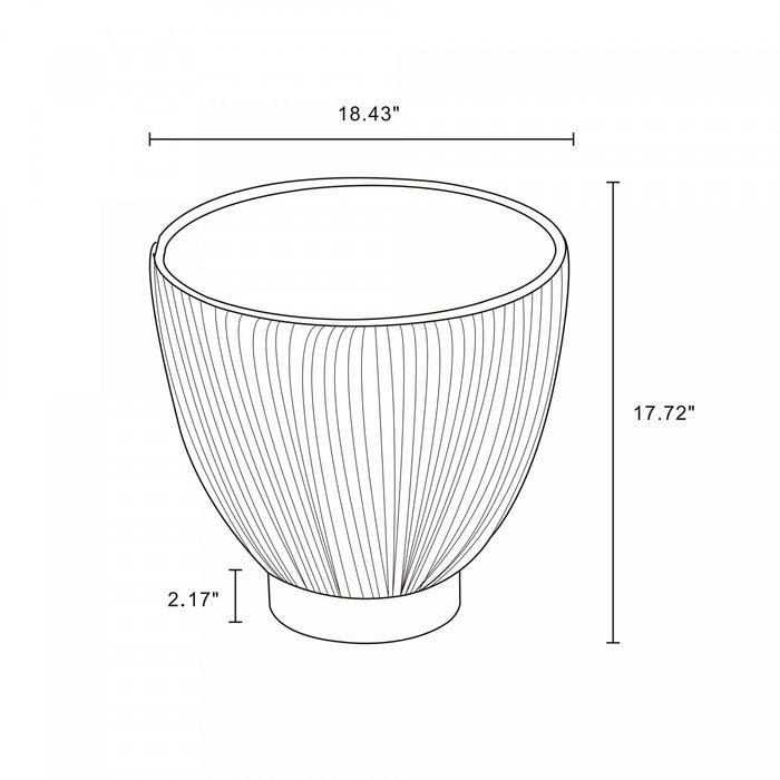 Anderson Modern 3-Piece Coffee Table & End Table Set in Cream and Gray