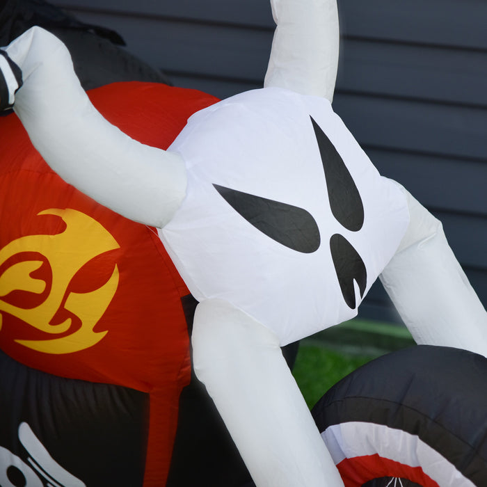 Homcom 4ft Grim Reaper Inflatable Halloween Decoration