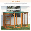Pawhut Cat Cage Indoor Catio Outdoor Cat Enclosure Pet House Small Animal Hutch For Rabbit, Kitten, |Pawhut Maison D'exterieur En Bois Pour Chat Cage Interieure Avec Toit En Asphalte, Plateformes A Plu