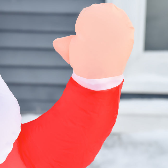 Homcom 4ft Santa Claus Inflatable Christmas Decoration
