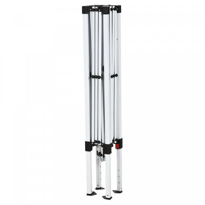 Outsunny Pop Up Canopy Tent With 2 Sidewalls, Uv50+ Tents For Parties, Height Adjustable, With Carry Bag And Slant Legs, For Outdoor, Garden, Patio, 8 X 8ft Top / 9.5 X 9.5ft Base