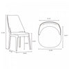 Kara Modern 6-Piece Dining Chair Set in Blue | Ensemble de 6 chaises de salle a manger Kara Modern en bleu