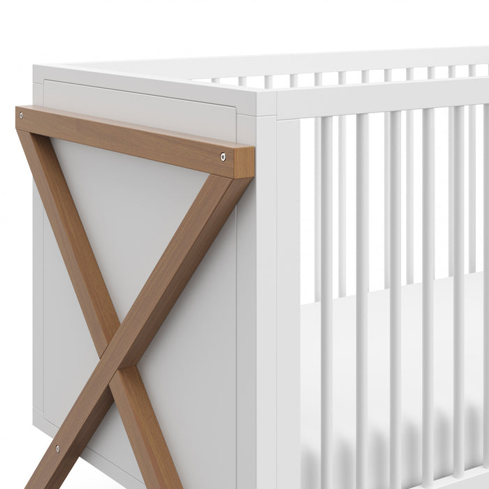 Storkcraft Equinox 3-in-1 Convertible Crib - White/Vintage Driftwood