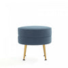 Bailey Mid-Century Modern 1-Piece Accent Ottoman in Blue, Gray, Wheat and Sage Green | Pouf d’appoint Bailey style milieu du siecle, 1 piece, bleu, gris, ble et vert sauge