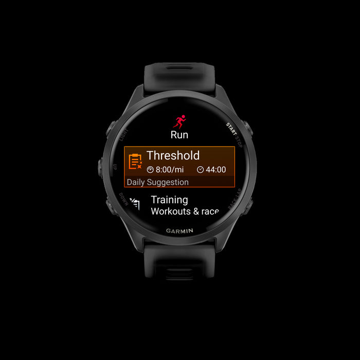 Garmin Forerunner 570 Smartwatch 47mm, Amoled, Slate Gray Aluminum, Black, Gps Fitness Tracker, Running, Triathlon, 11-day Battery