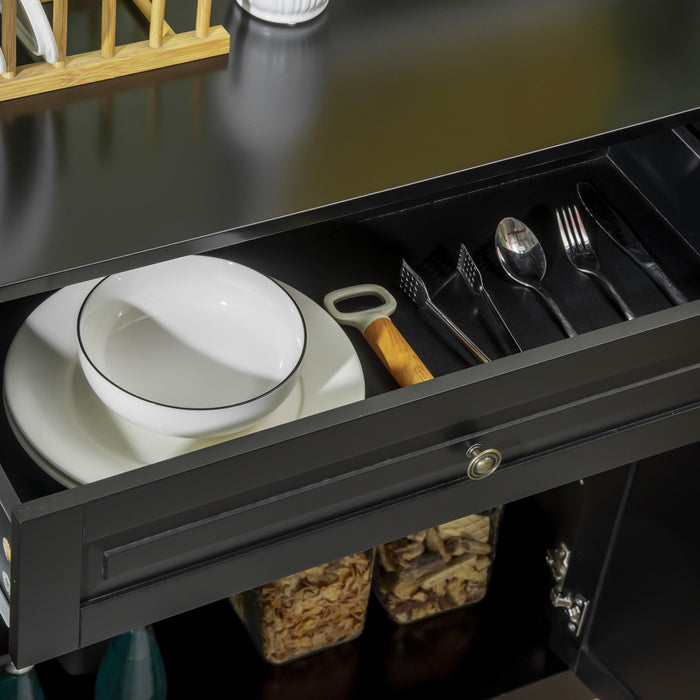 HOMCOM Sideboard Buffet Cabinet, Modern Kitchen Cabinet with 2 Drawers