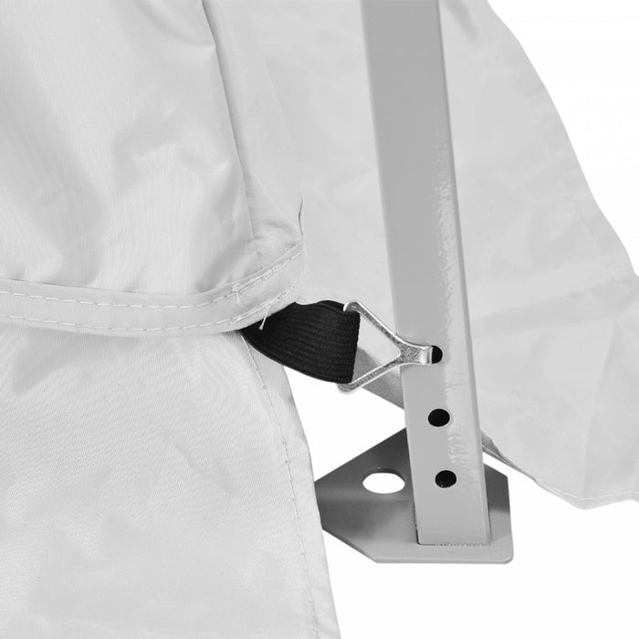 Outsunny 12' X 12' Pop Up Gazebo, Foldable Canopy Tent With Carrying Bag, Mesh Sidewalls And 3-level Adjustable Height For Outdoor, Garden, Patio, Party, White