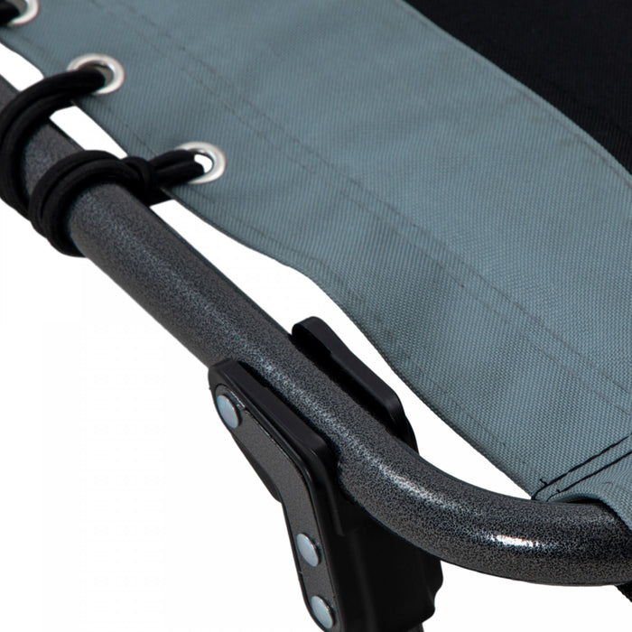 Outsunny Folding Chaise Lounge, Padded Reclining Tanning Chair, Black