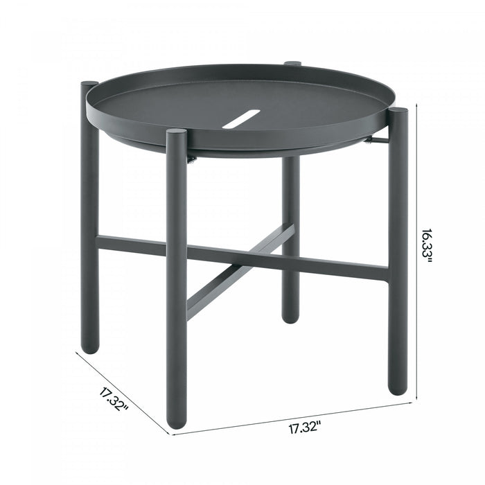 Sunset Modern 3-Piece Conversation Set in Gray