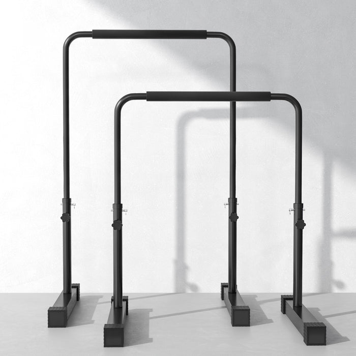 Push Up Bars Dip Station With Adjustable Height For Home Gym
