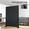 Outsunny Outdoor Privacy Screen, HDPE Decorative Screen Panel, Black