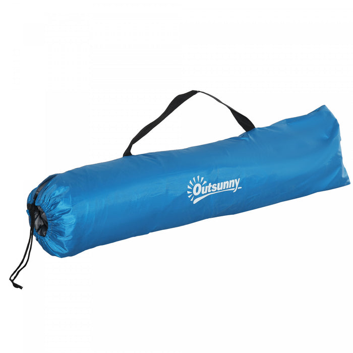 Outsunny 1-2 Person Pop Up Tent, Outdoor Beach Tent Sun Shelter, Sky Blue