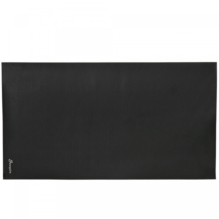 Soozier Multi-purpose Exercise Equipment Mat, Non-slip Treadmill Exercise Bike Floor Protection Mat, Gym Fitness Workout Mat, 7.2 X 3.9ft