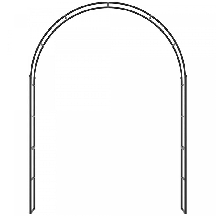 Outsunny 7ft Garden Arch Trellis, Outdoor Wedding Arbor For Roses, Vines